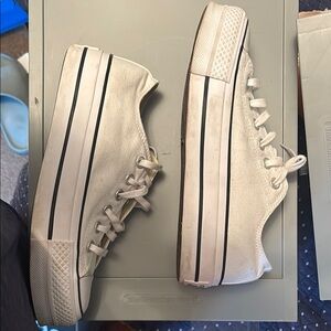 Platform white converse
